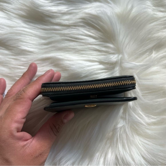 Coach Amazon Green Billfold Snap Smooth Leather Wallet - Picture 8 of 9